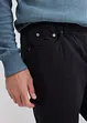 Lot de 2 pantalons droits taille élastiquée 100% coton, Regular, bonprix