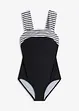 Maillot 1 pièce sculptant à bretelles larges, maintien modéré, bonprix