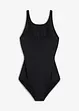 Maillot 1 pièce sculptant, maintien modéré, avec mesh transparent, bonprix