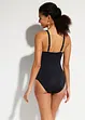 Maillot 1 pièce sculptant, maintien modéré, avec mesh transparent, bonprix