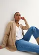 Blouse fluide à col en V et manches longues, bonprix