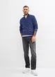 Pull camionneur à maille fine, aspect délavé, bonprix