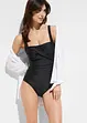 Maillot 1 pièce sculptant, maintien modéré, style portefeuille, bonprix