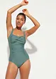 Maillot 1 pièce sculptant, maintien modéré, style portefeuille, bonprix