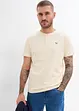 Lot de 3 T-shirts col tunisien 100% coton, bonprix