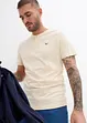 Lot de 3 T-shirts col tunisien 100% coton, bonprix