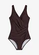 Maillot 1 pièce sculptant, maintien modéré, style portefeuille, bonprix