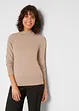 Pull basique en maille fine à col montant, bonprix