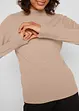 Pull basique en maille fine à col montant, bonprix