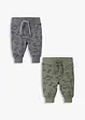 Lot de 2 pantalons bébé en coton, bonprix