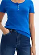 T-shirt col Henley, 100% coton, bonprix