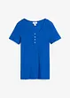 T-shirt col Henley, 100% coton, bonprix