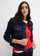 Veste en jean raccourcie, bonprix