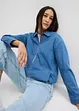 Veste en jean, style blouson, avec fermeture zippée, bonprix