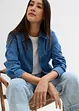 Veste en jean, style blouson, avec fermeture zippée, bonprix