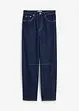 Jean Balloon taille haute et élastiquée, ultra doux, raccourci, bonprix