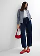 Jean Balloon taille haute et élastiquée, ultra doux, raccourci, bonprix