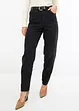 Pantalon barrel en twill à ceinture, bonprix