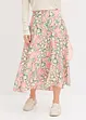 Jupe midi fluide en viscose mélangée, bonprix