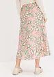 Jupe midi fluide en viscose mélangée, bonprix