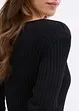 T-shirt en maille côtelée, bonprix