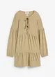 Robe en jersey crêpe texturé, bonprix