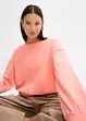 Sweat-shirt oversize en coton mélangé doux, bonprix