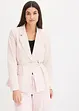 Blazer extensible en twill avec ceinture à nouer, bonprix