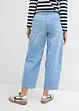Jean balloon taille mi-haute ultra doux, cropped, bonprix