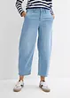 Jean balloon taille mi-haute ultra doux, cropped, bonprix