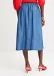 Jupe midi en Lyocell à taille élastiquée, bonprix