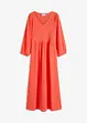 Robe midi en jersey texturé, bonprix