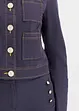 Veste en twill à boutons décoratifs, bonprix