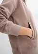 Sweat zippé à capuche, 100% coton, bonprix