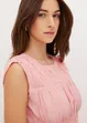 Blouse sans manches en viscose mélangée, bonprix