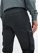 Pantalon cargo extensible, aspect délavé, Straight, bonprix