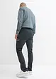 Pantalon cargo extensible, aspect délavé, Straight, bonprix