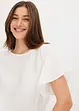 Top blouse en douce viscose mélangée, bonprix