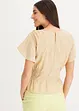 Top blouse en douce viscose mélangée, bonprix