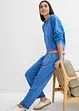 Pantalon imprimé en molleton épais, bonprix