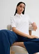 Polo en viscose mélangée à épaulettes, bonprix