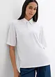 Polo en viscose mélangée à épaulettes, bonprix