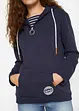 Sweat-shirt à capuche style 2 en 1, bonprix