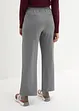 Pantalon en punto di roma à plis repassés et taille élastique, bonprix