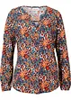 T-shirt tunique imprimé, manches longues, bonprix