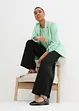 Pantalon ample en Punto di Roma avec taille confortable, bonprix