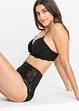 Slip taille haute avec dentelle, bonprix