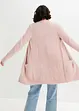 Gilet long en maille duveteux, bonprix