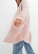 Gilet long en maille duveteux, bonprix