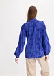 Blouse légèrement transparente avec applications florales, bonprix